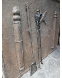 Antikes Französisches Kaminbesteck