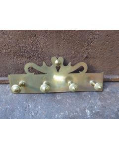 Jugendstil Wandhalterung für Kaminbesteck