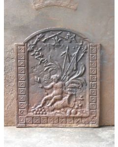 Historismus Ofenplatte Metall