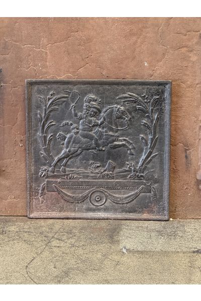 Historismus Ofenplatte Metall