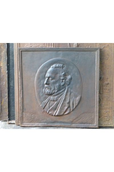 Historismus Ofenplatte Metall