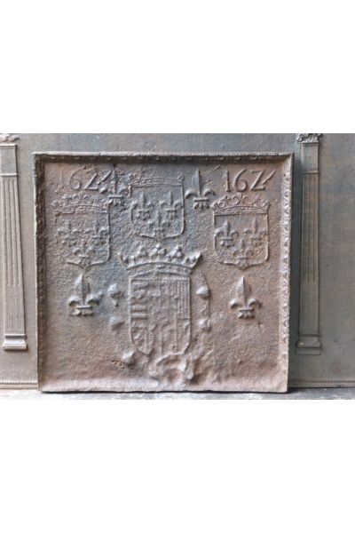 Kaminplatte 'Wappen von Frankreich'