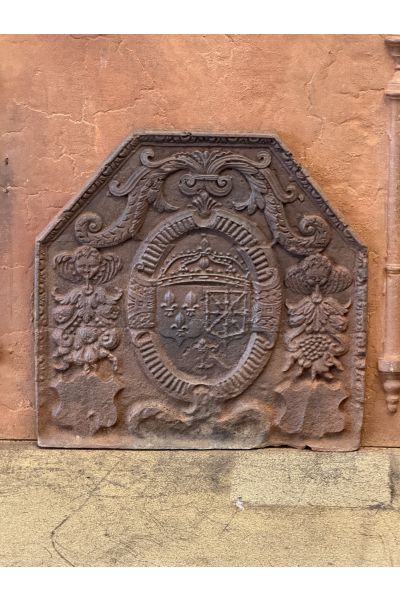 Kaminplatte 'Wappen von Frankreich und Navarre'