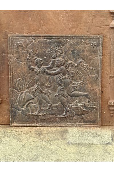 Historismus Ofenplatte Metall