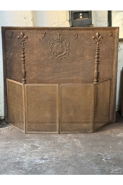 Antikes Französisches Funkenschutzgitter