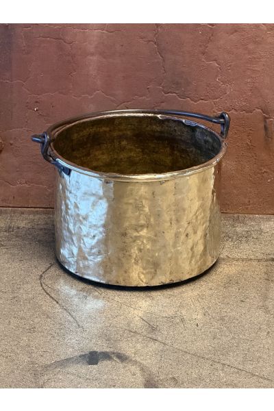 Kaminkorb Poliertes Messing