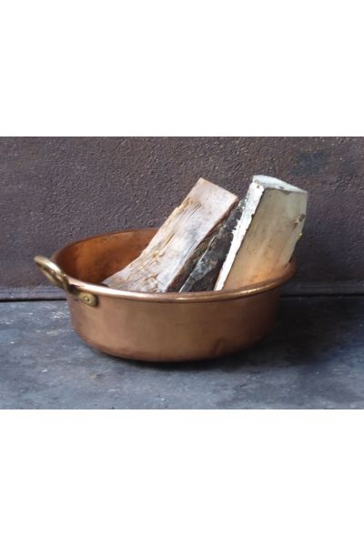 Holzkorb Poliertes Kupfer aus 47 