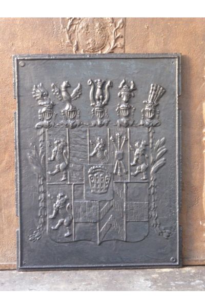 Kaminplatte 'Wappen' aus 14 