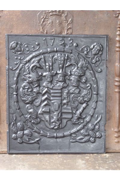 Kaminplatte 'Wappen' aus 14 
