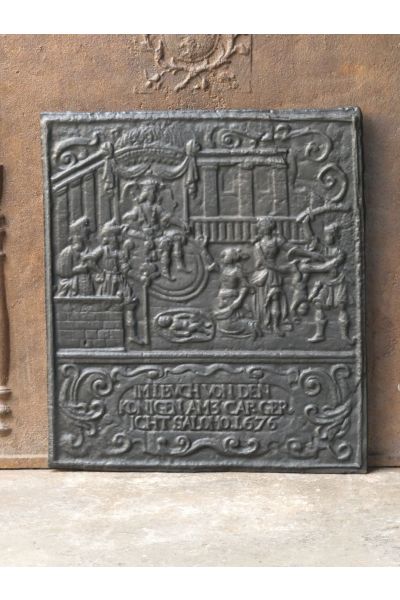 Kaminplatte 'Urteil von Solomon'