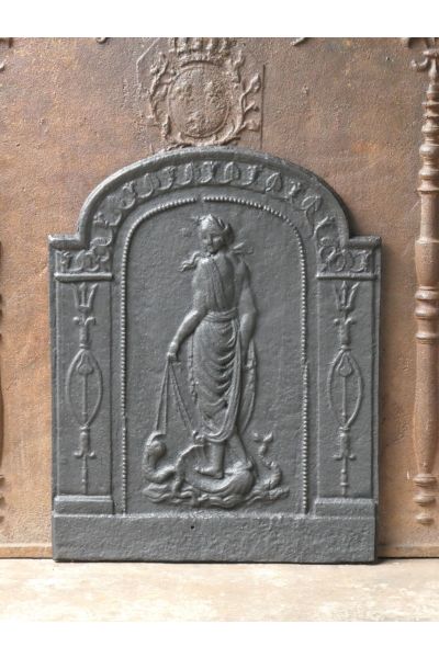Historismus Ofenplatte Metall