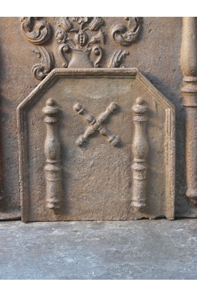 Kaminplatte 'Andreaskreuz'