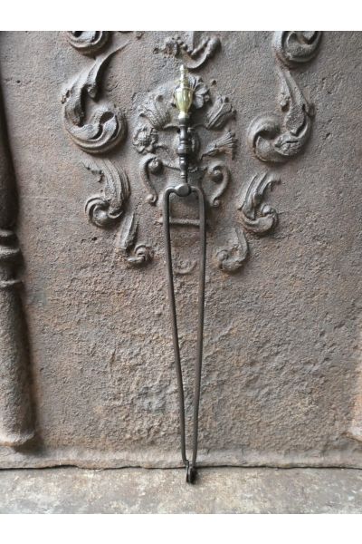 Antike Holländische Kaminzange
