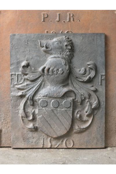 Kaminplatte 'Wappen'