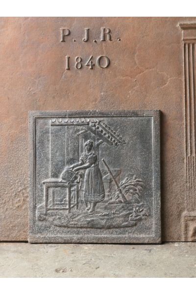 Historismus Ofenplatte Metall