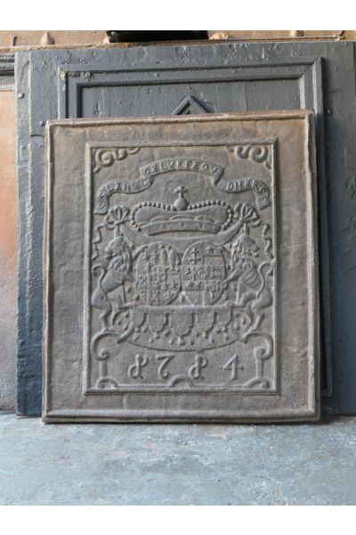 Kaminplatte 'Wappen'