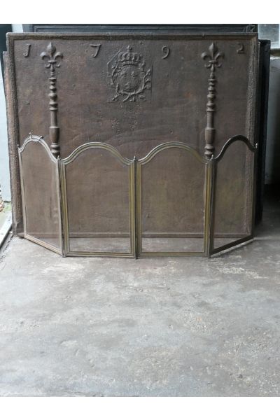 Antikes Französisches Funkenschutzgitter