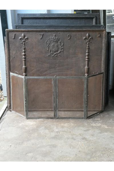 Antikes Französisches Funkenschutzgitter