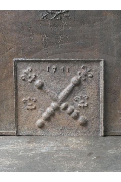 Kaminplatte 'Andreaskreuz'