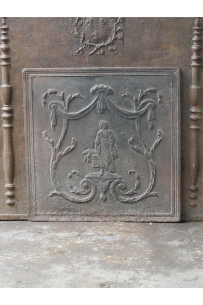 Historismus Ofenplatte Metall