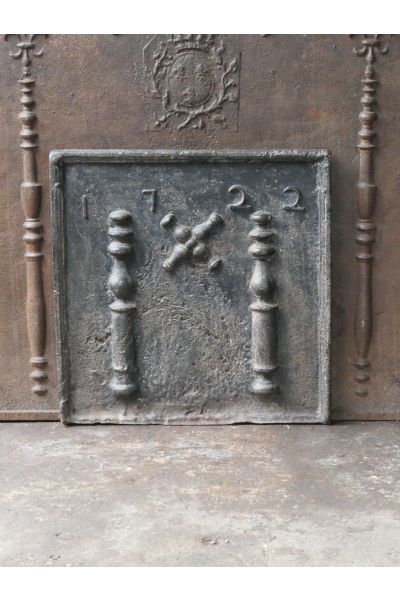 Kaminplatte 'Andreaskreuz'