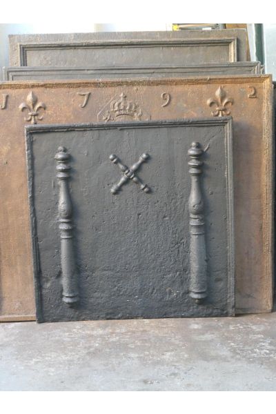 Kaminplatte 'Andreaskreuz'