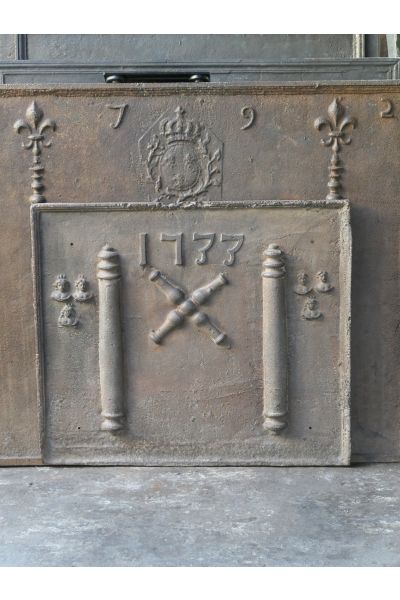 Kaminplatte 'Andreaskreuz'