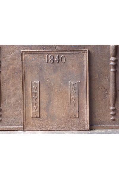 Historismus Ofenplatte Metall