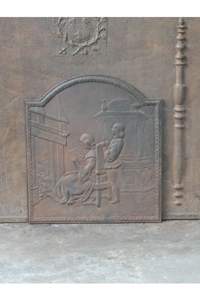 Historismus Ofenplatte Metall