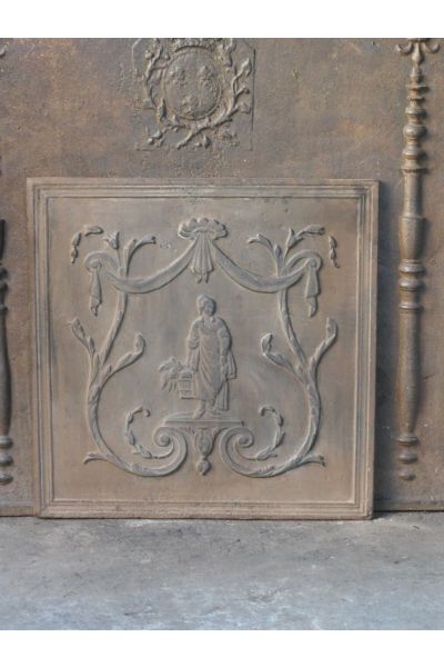 Historismus Ofenplatte Metall