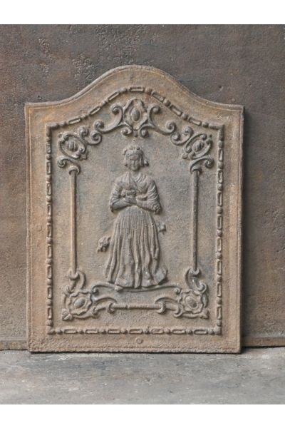 Historismus Ofenplatte Metall