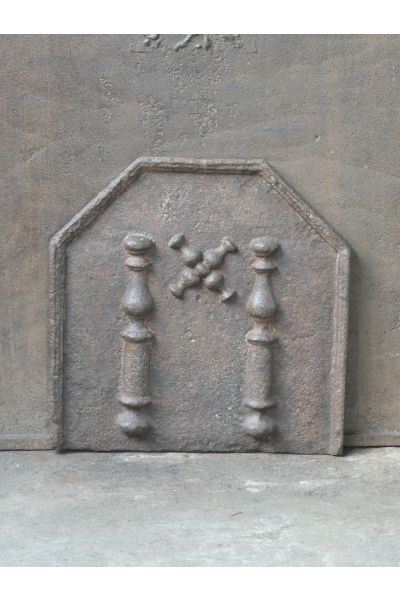 Kaminplatte 'Andreaskreuz'