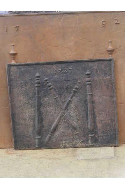 Kaminplatte 'Andreaskreuz'