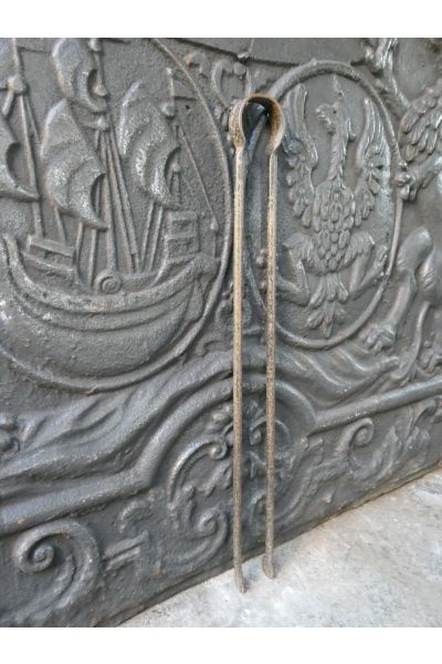 Antike Französische Kaminzange