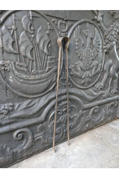 Antike Französische Kaminzange