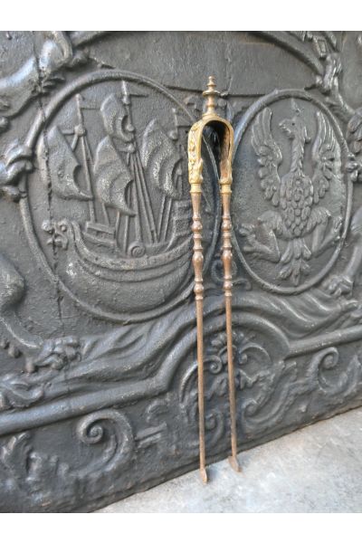 Antike Französische Kaminzange