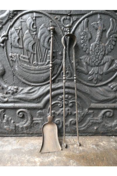 Antikes Französisches Kaminbesteck