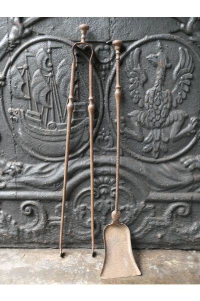 Antikes Französisches Kaminbesteck