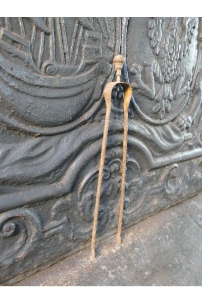 Antike Französische Kaminzange