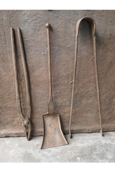 Antikes Französisches Kaminbesteck