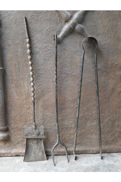 Antikes Französisches Kaminbesteck