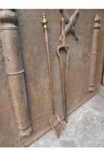 Antikes Französisches Kaminbesteck