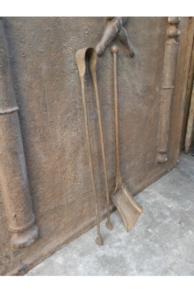 Antikes Französisches Kaminbesteck