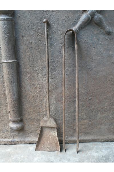 Antikes Französisches Kaminbesteck