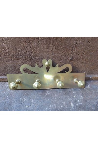 Jugendstil Wandhalterung für Kaminbesteck