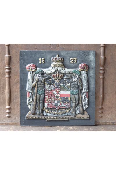 Kaminplatte 'Wappen'