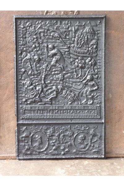 Kaminplatte 'Ländliche Szene'