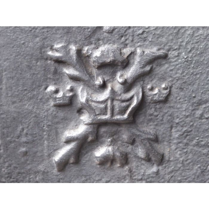 Kaminplatte 'Wappen von Burgund' aus Gusseisen 
