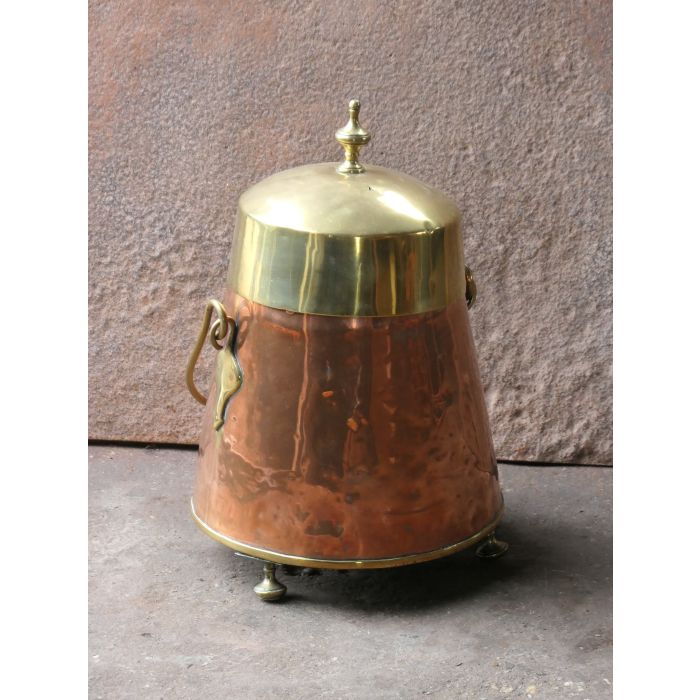 Antiker 'Doofpot' (Kupfer) aus Messing, Kupfer 