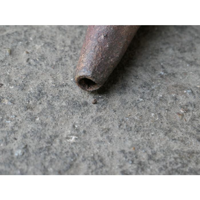 Antiker Drehspieß aus Gusseisen, Schmiedeeisen, Messing, Kupfer 
